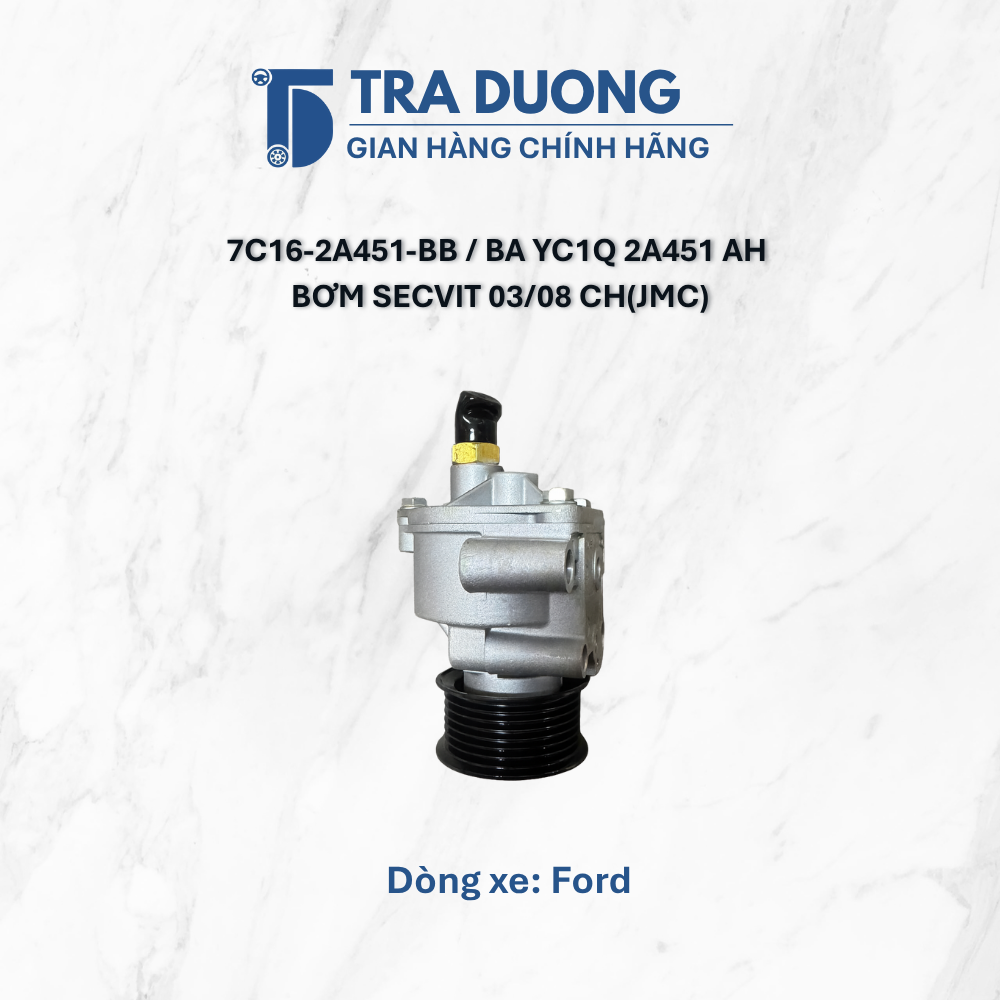 Bơm trợ lực lái (Bơm SECVIT) 03/08 Mã phụ tùng: 7C16-2A451-BB / BA YC1Q 2A451 AH